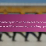 Aromaterapia: costo de aceites esenciales, comparación de marcas, uso a largo plazo