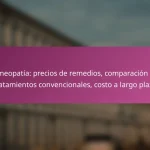 Homeopatía: precios de remedios, comparación con tratamientos convencionales, costo a largo plazo