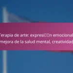 Terapia de arte: expresión emocional, mejora de la salud mental, creatividad